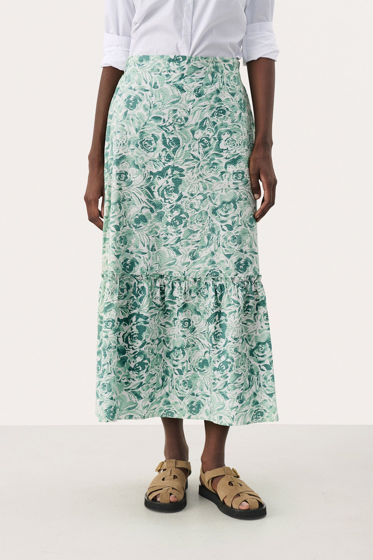 NadeemPW SK Green Rose Print - 30309516
