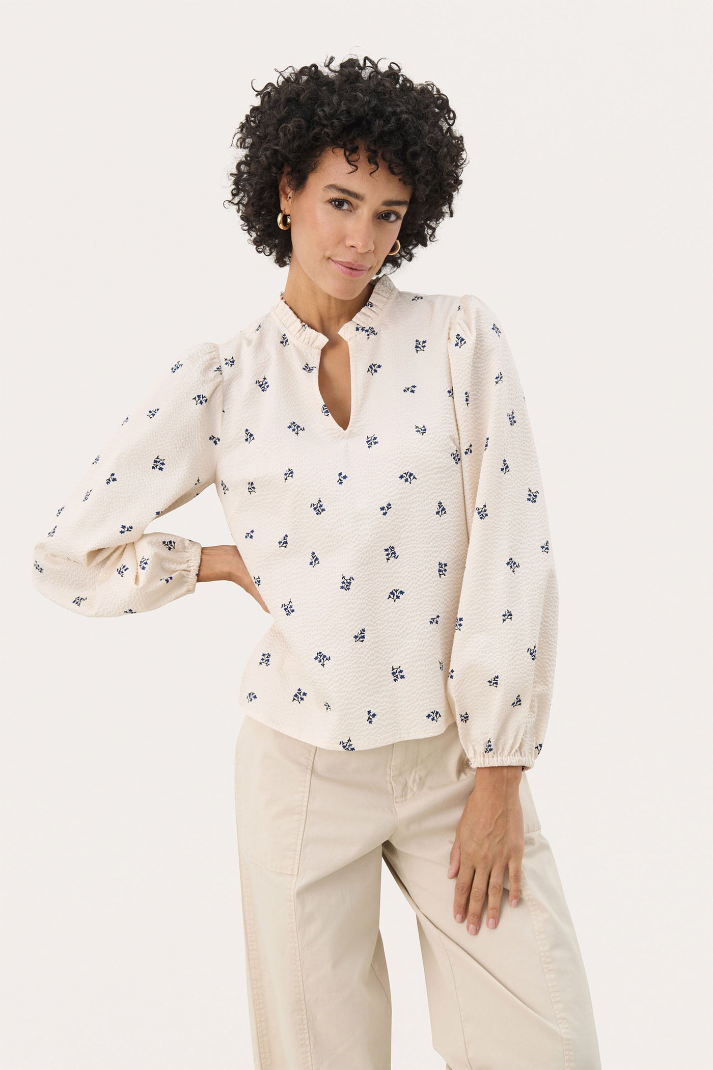 EimyPW BL Blue Bouquet Print - 30309573