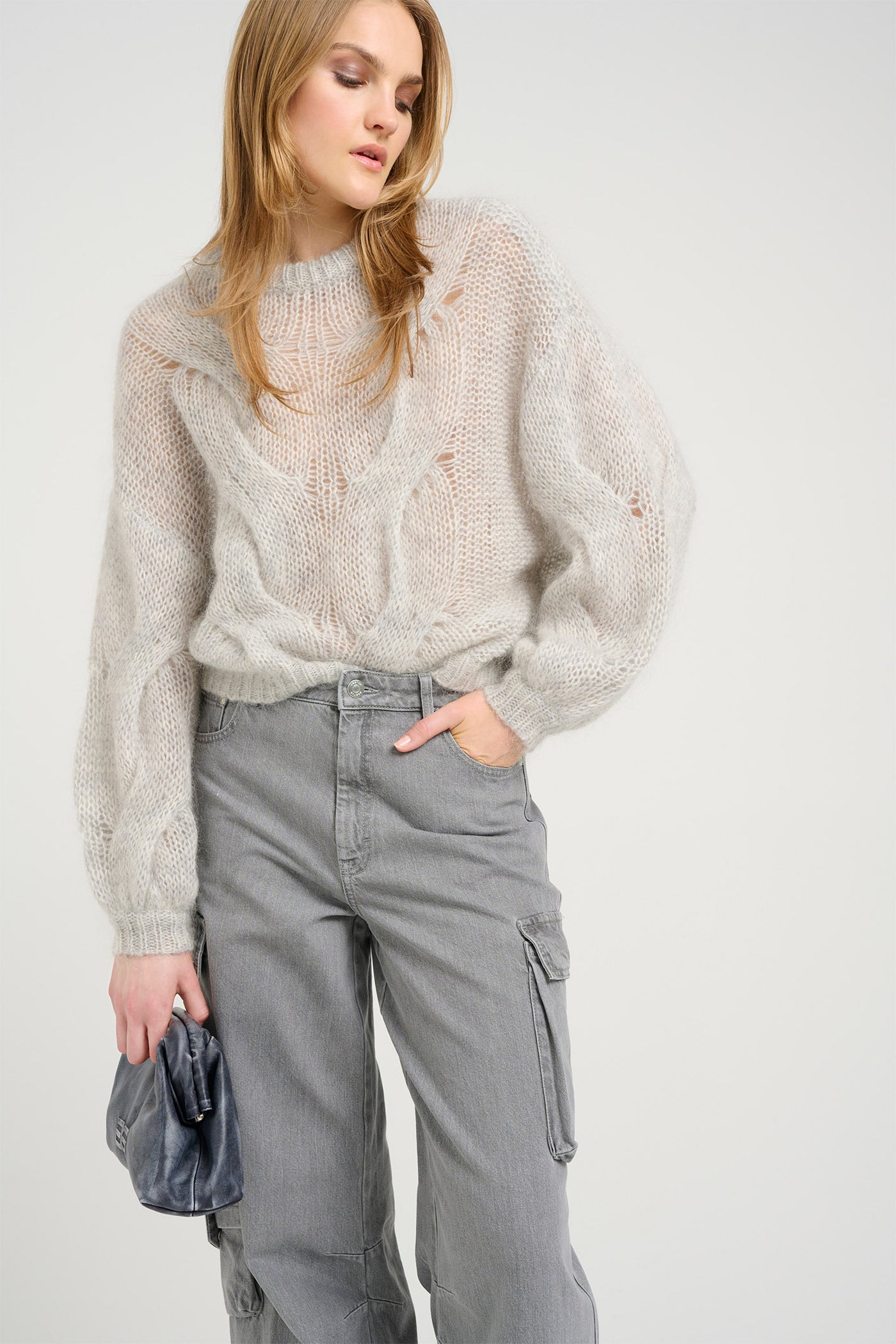 ZeniaGZ Pullover Ultra light grey m‚lange - 10909849