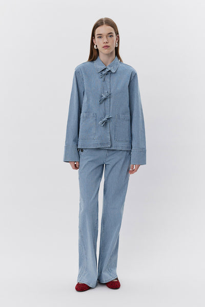 MARLOSW JACKET 5092 Blue striped - S251105 Thumbnail