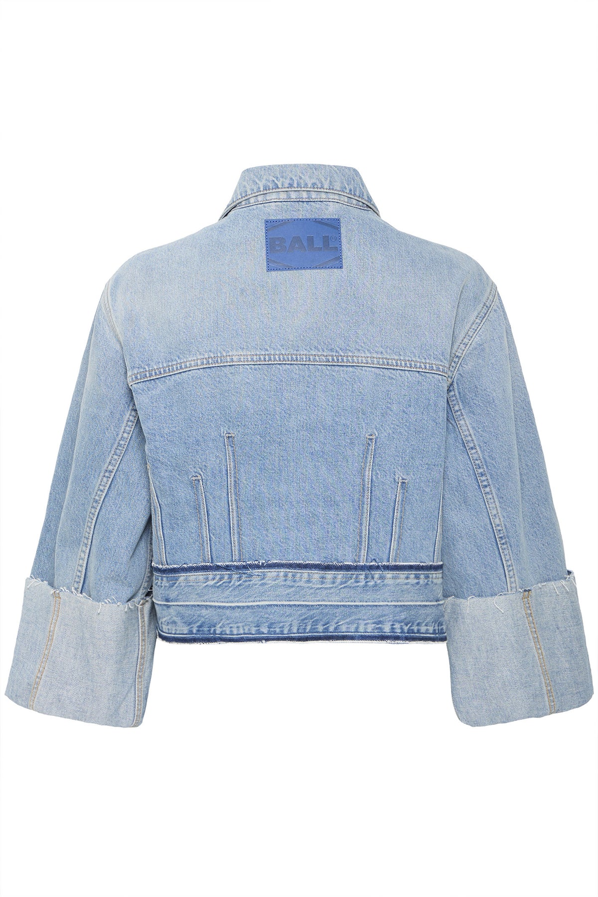BASERAFINA SHORT JACKET Light Blue Denim - 50405169