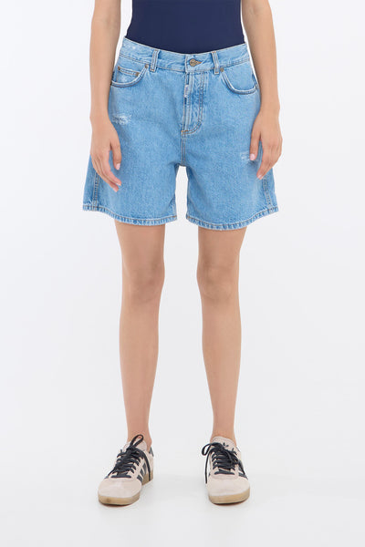BASERRE DENIM SHORTS Light Blue Denim - 50405171 Thumbnail