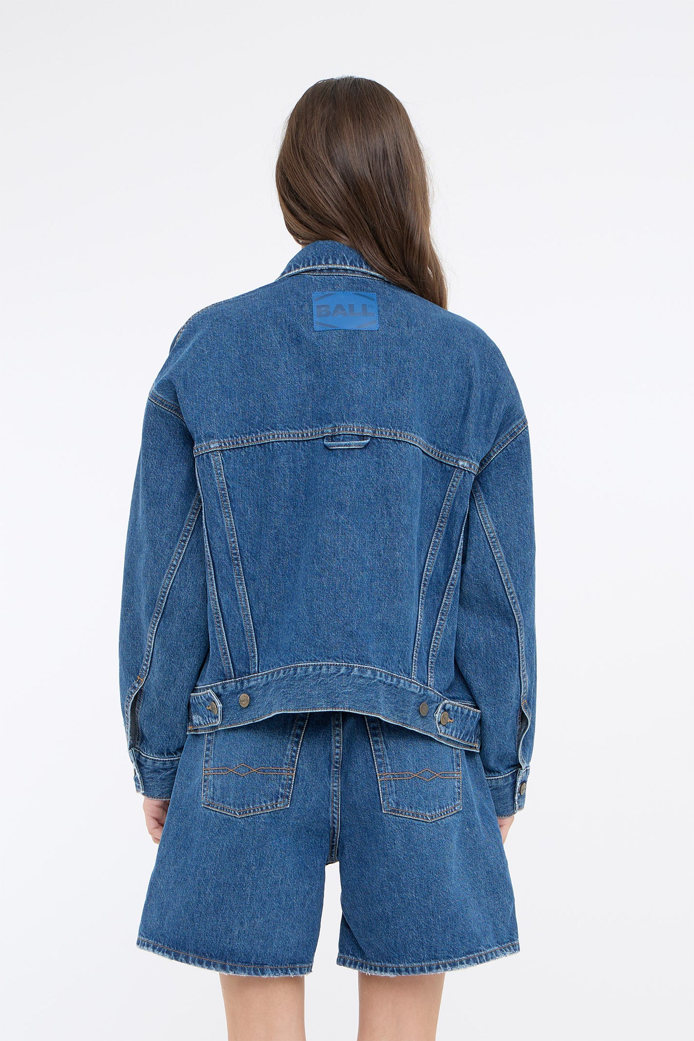 BASERRE CLASSIC DENIM JACKET MEDUIM BLUE WASH - 50405172