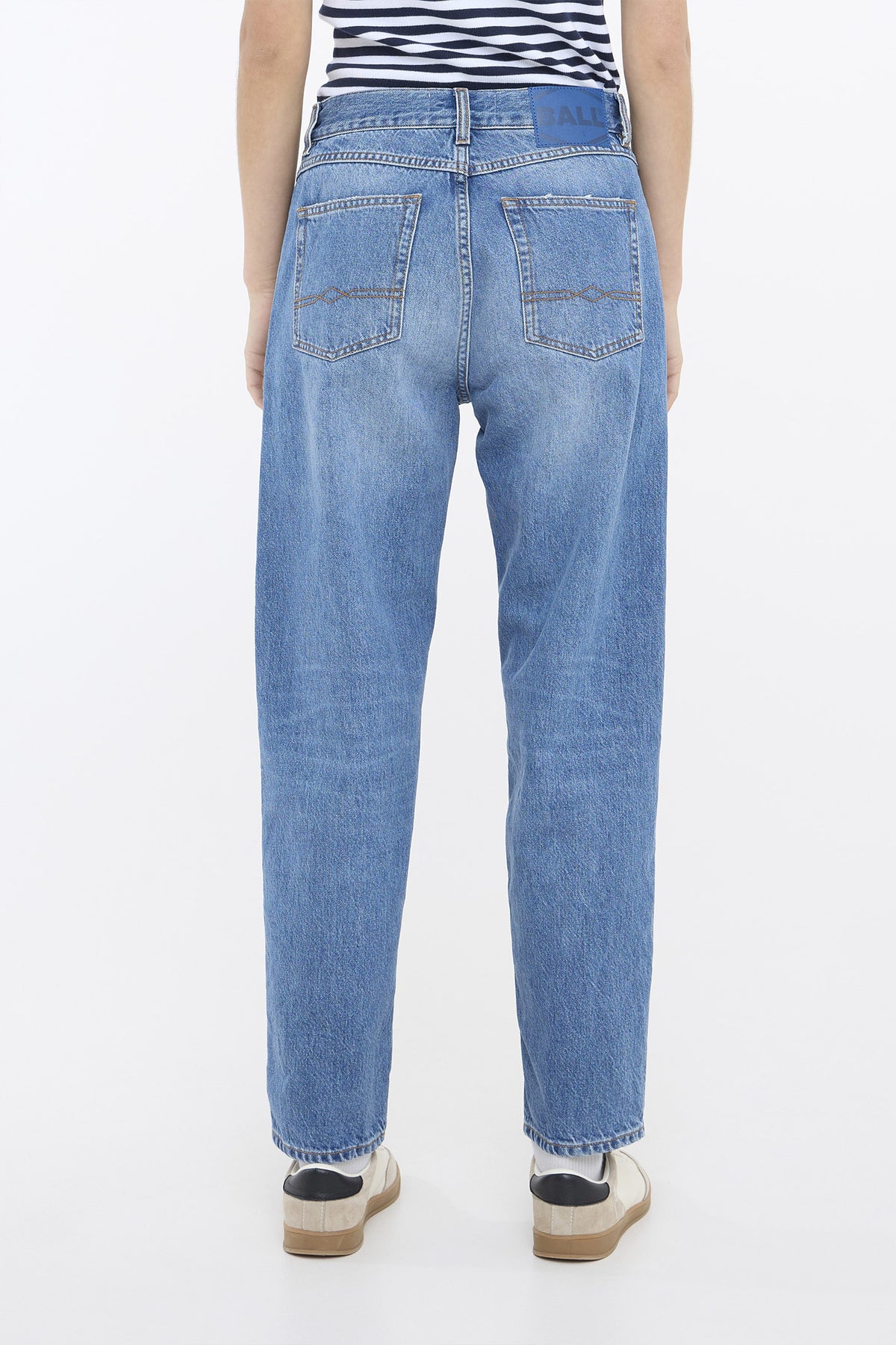 BAPAOLO JEANS MEDUIM BLUE WASH - 50405175