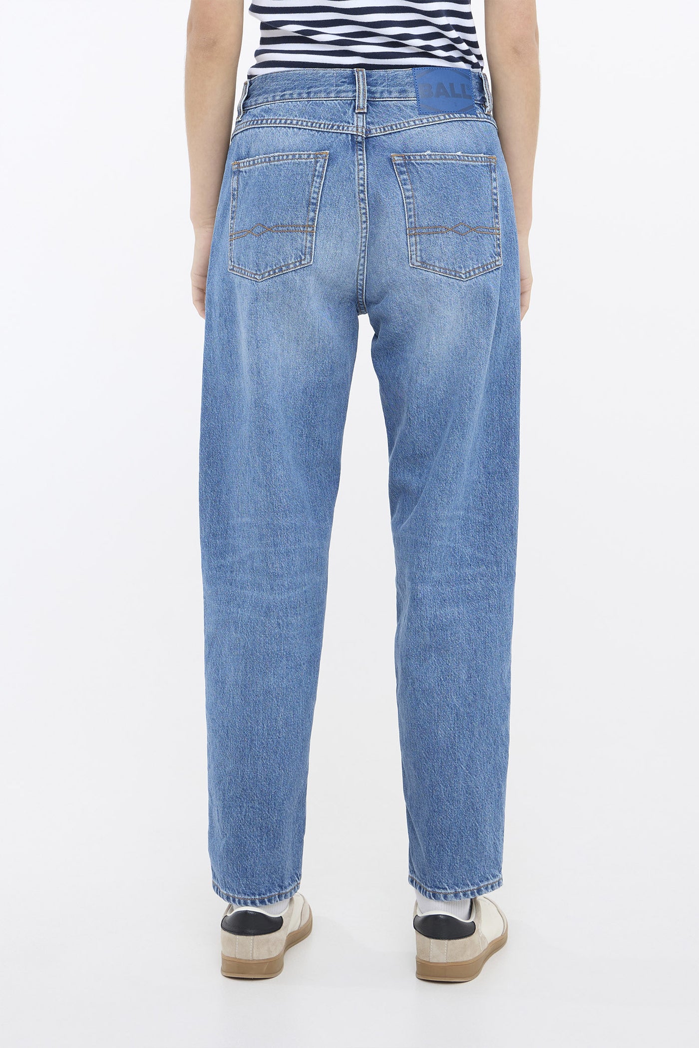 BAPAOLO JEANS MEDUIM BLUE WASH - 50405175