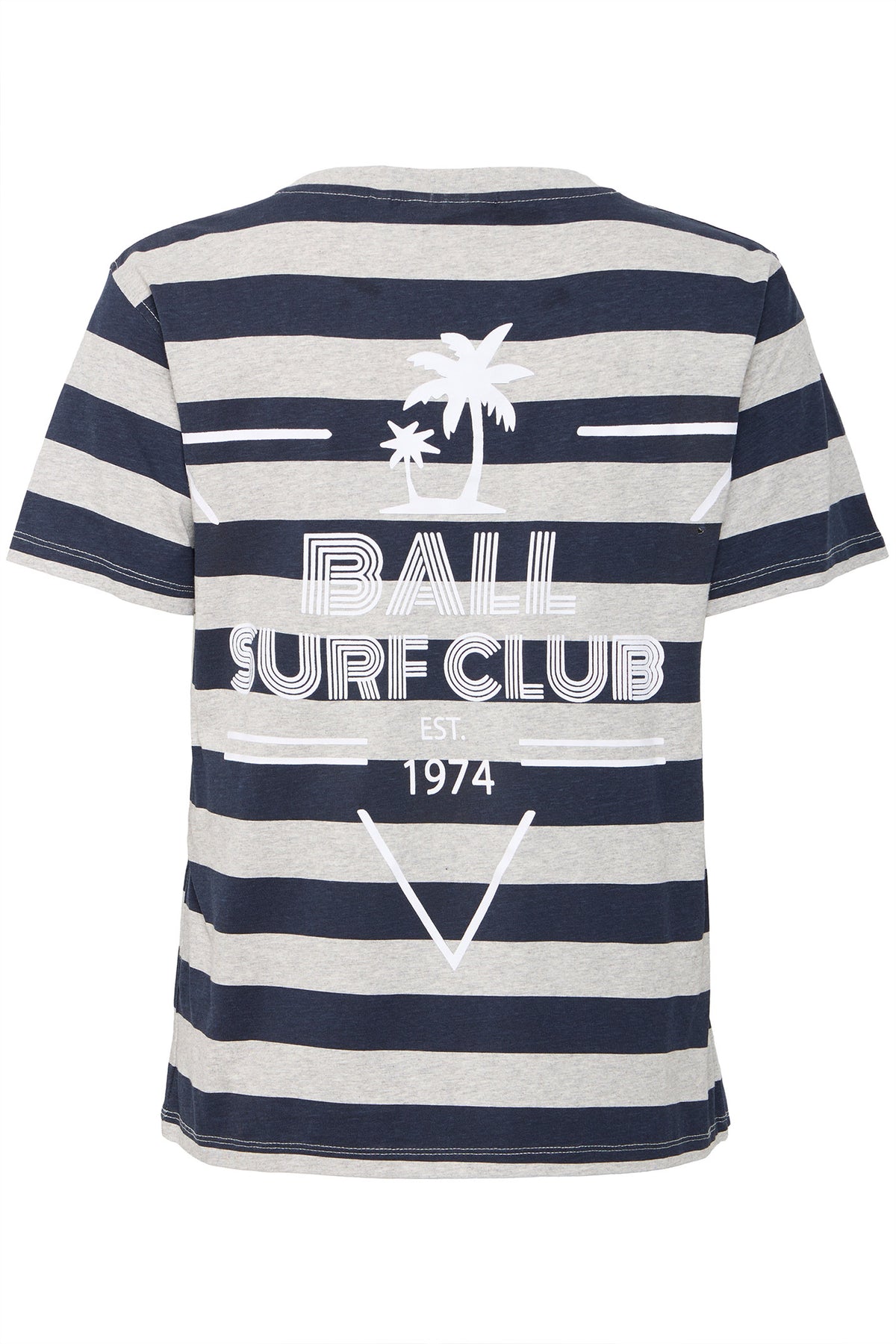BAADELE BLOCKSTRIPED TEE Sky Captain - 50405190