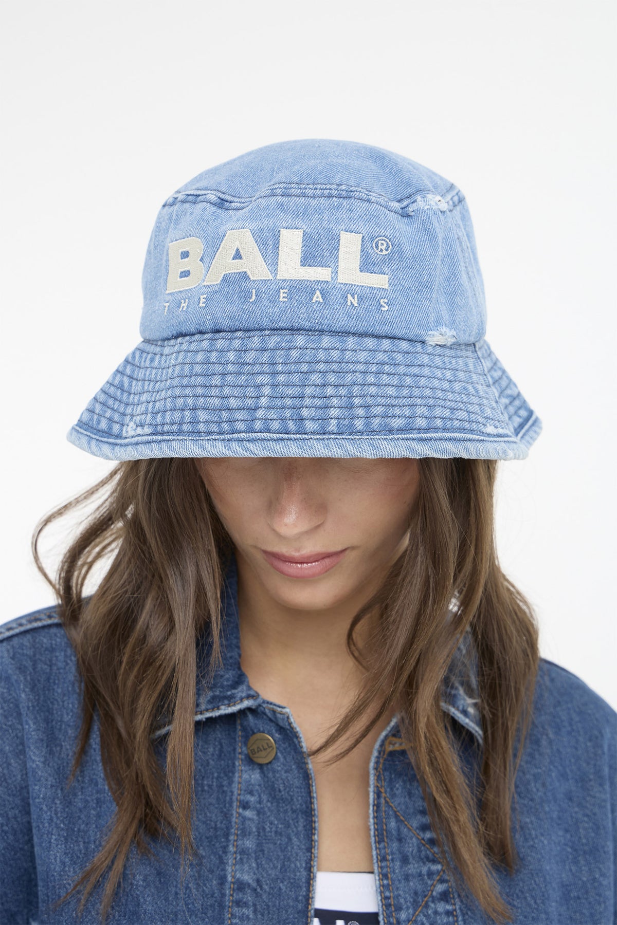 BASOMBRERO HAT Light Blue Denim - 50405247