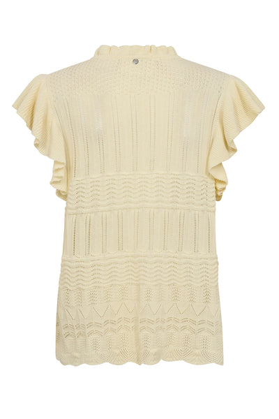 MMRyett Knit Blouse Lemon Icing - 170880 Thumbnail