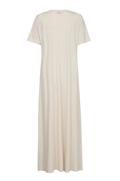 MMKalita V-neck Jersey Dress ECRU - 170890 Thumbnail