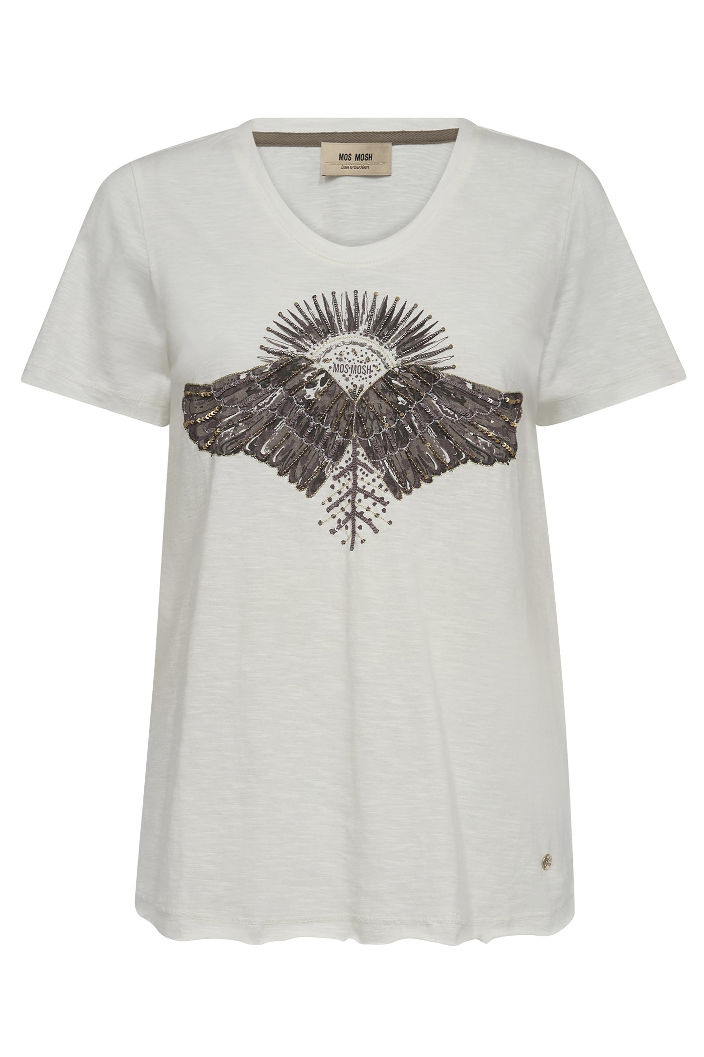 MMNadine O-SS Deco Tee ECRU - 171110