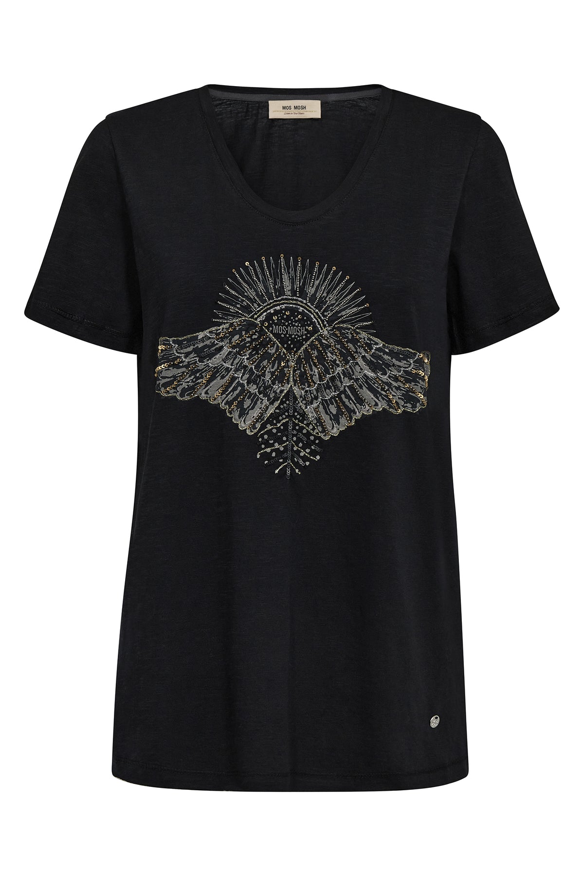 MMNadine O-SS Deco Tee Black - 171110
