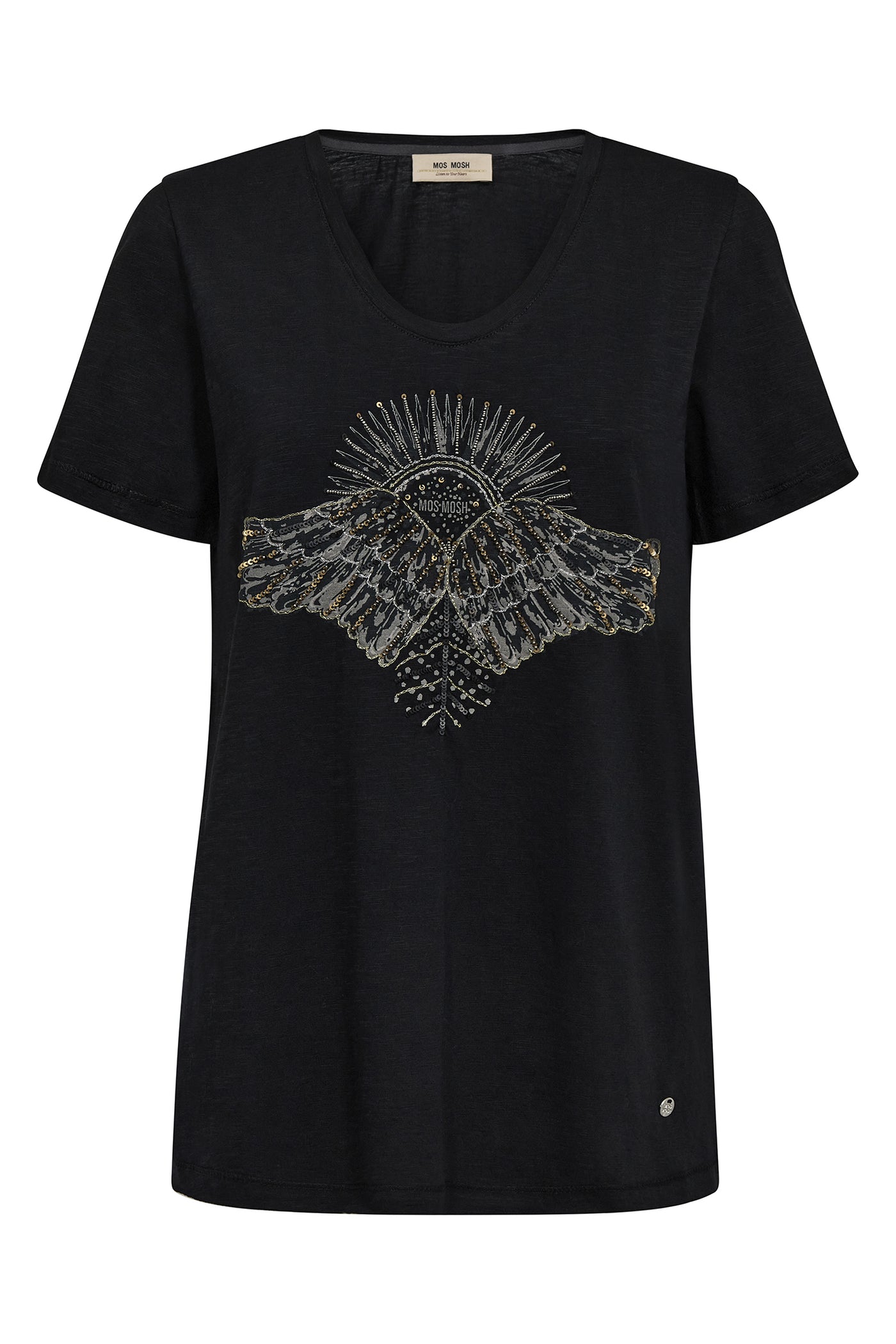 MMNadine O-SS Deco Tee Black - 171110