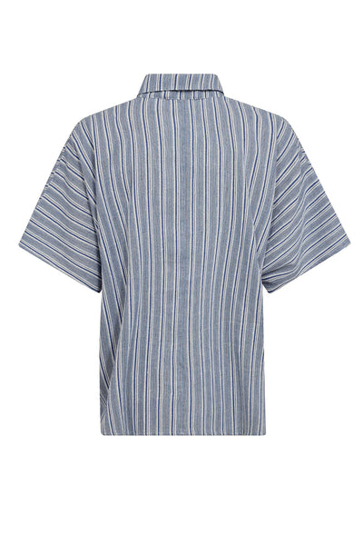 MMLowana Friz Stripe Blouse Regatta - 171670 Thumbnail