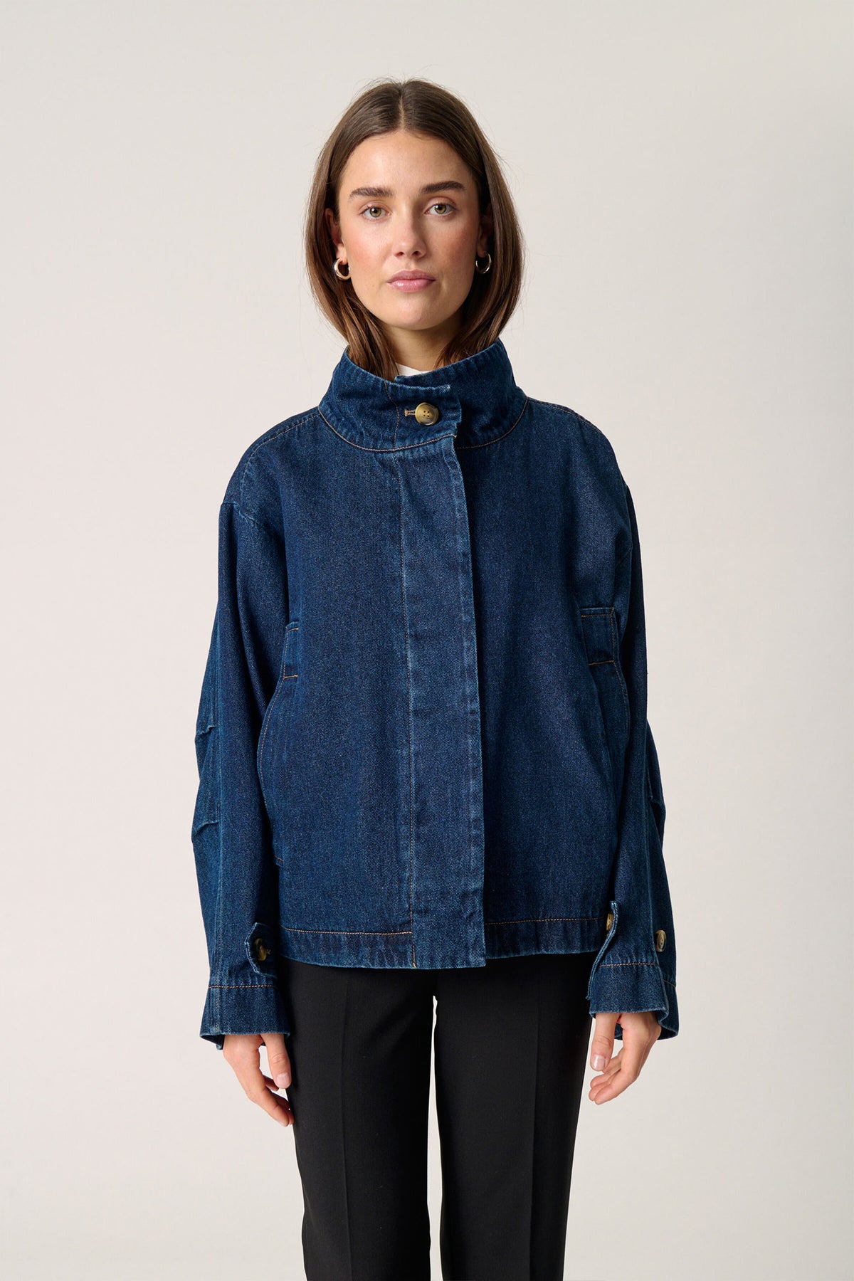 SLJannine Cade Jacket Dark Blue Denim - 30407857