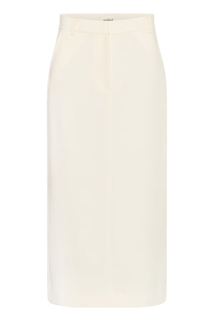 SLCorinne Long Pencil Skirt Broken White - 30408085