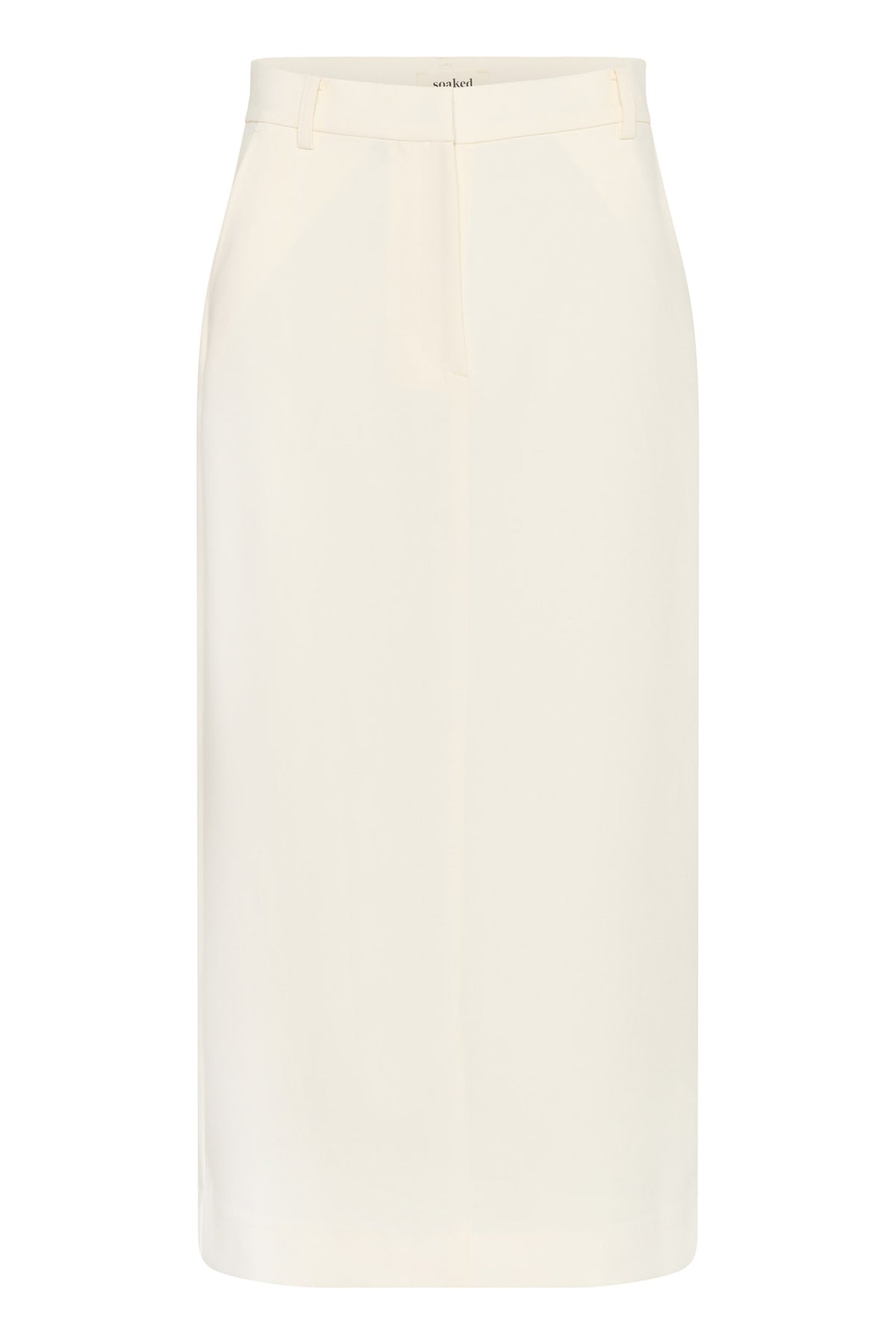 SLCorinne Long Pencil Skirt Broken White - 30408085