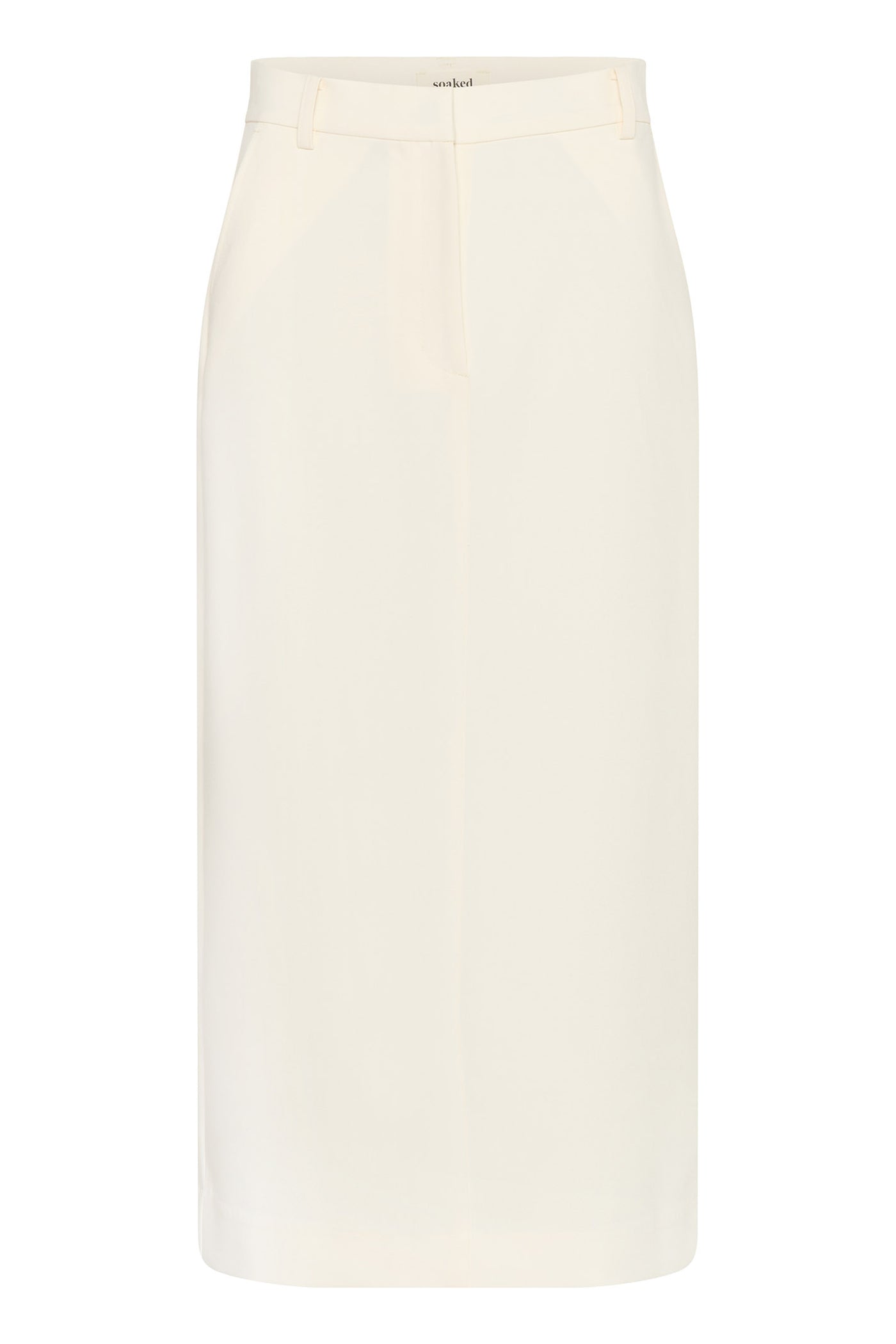 SLCorinne Long Pencil Skirt Broken White - 30408085