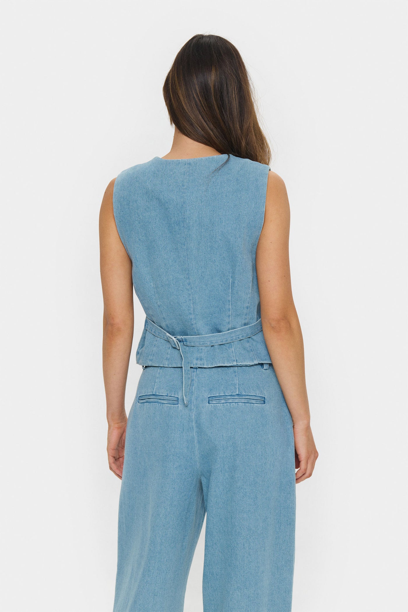 JaclynSZ Vest Smoke Blue - 30513875