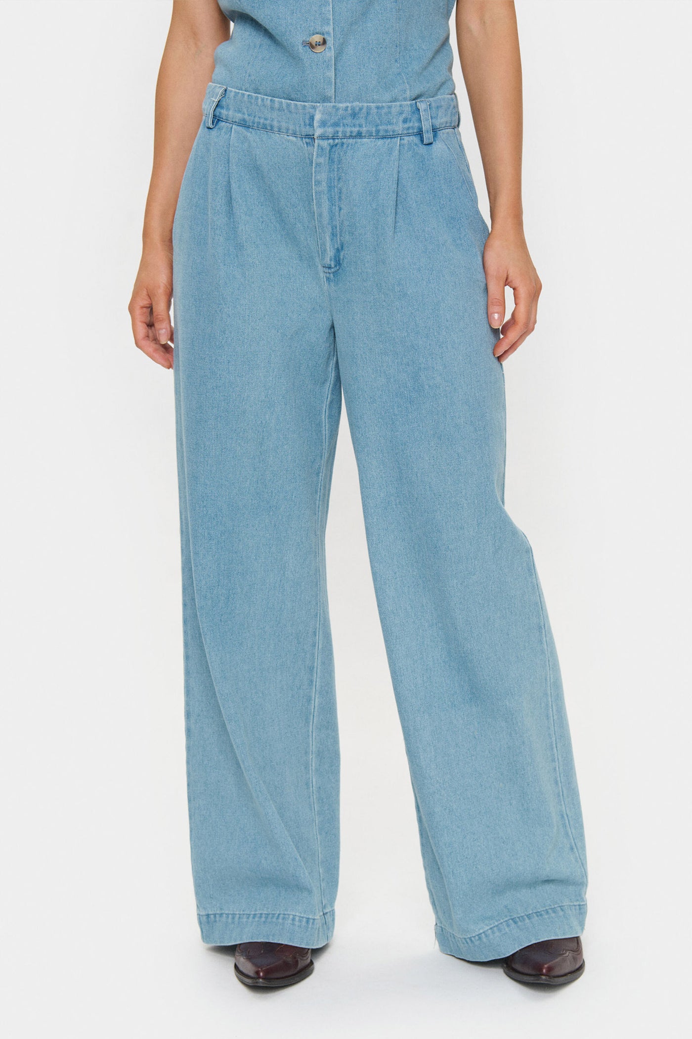 JaclynSZ Pants Smoke Blue - 30513877