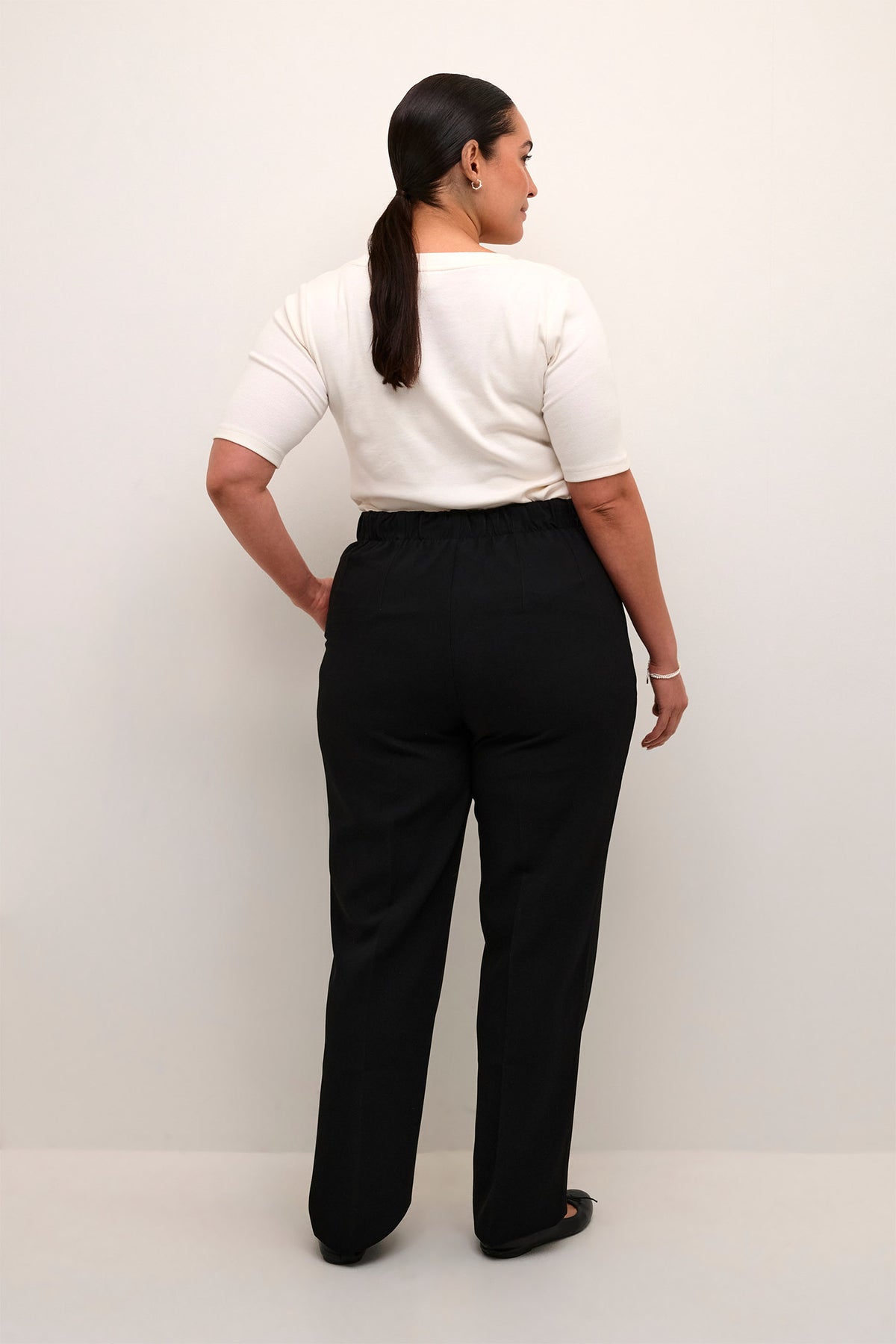 KCelia Straight Pants Black deep - 10582909