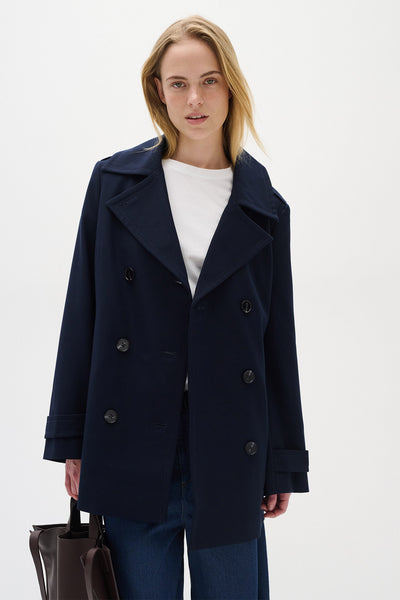 UlrykaIW Sailor Coat Marine Blue - 30110019 Thumbnail