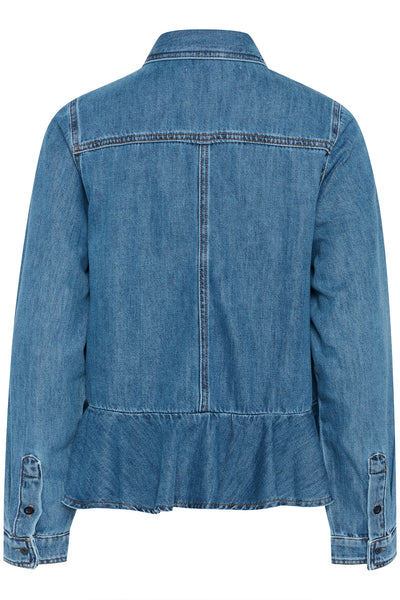 SophinaIW Shirt Washed Denim - 30110166 Thumbnail