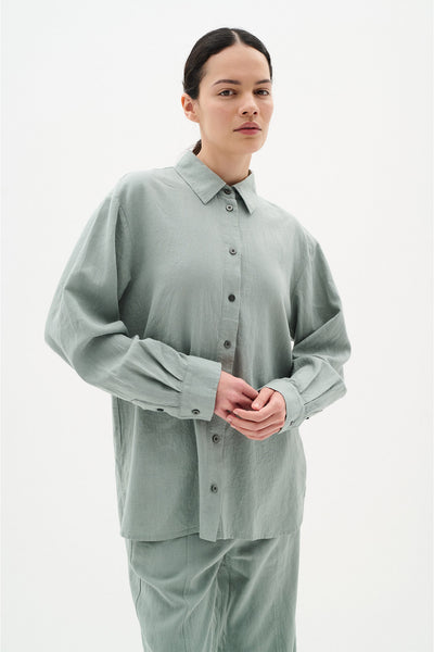 SannieIW Shirt Desert Green - 30110175 Thumbnail