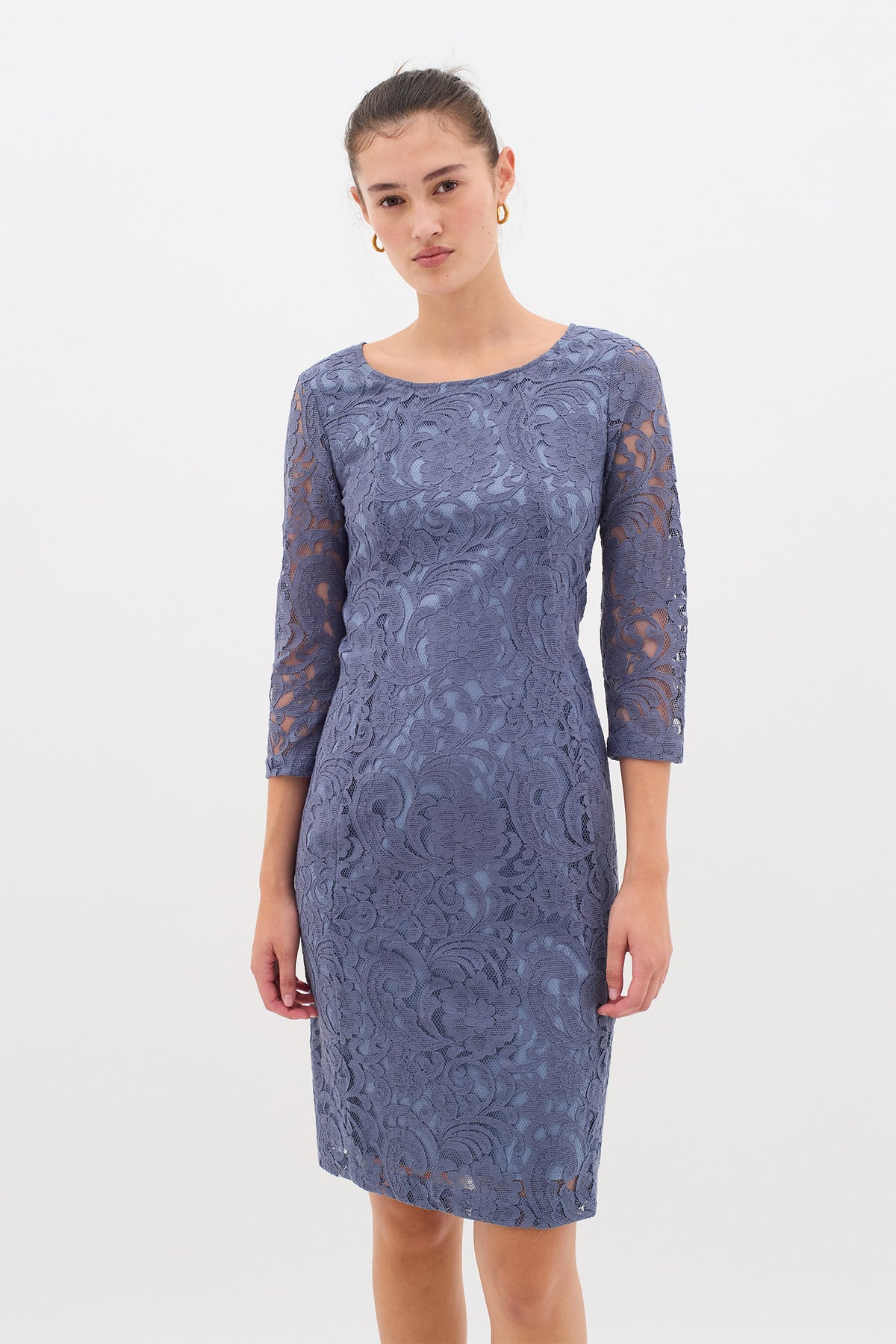 MaddyIW Patrice Dress Grisaille