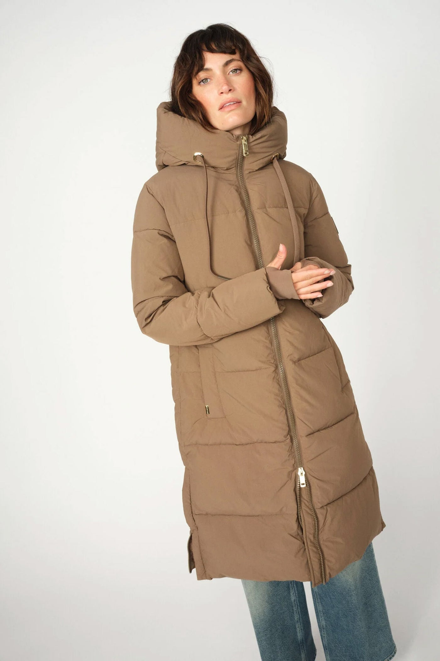 MMOllie Terma Long Coat Chocolate Chip - 170810