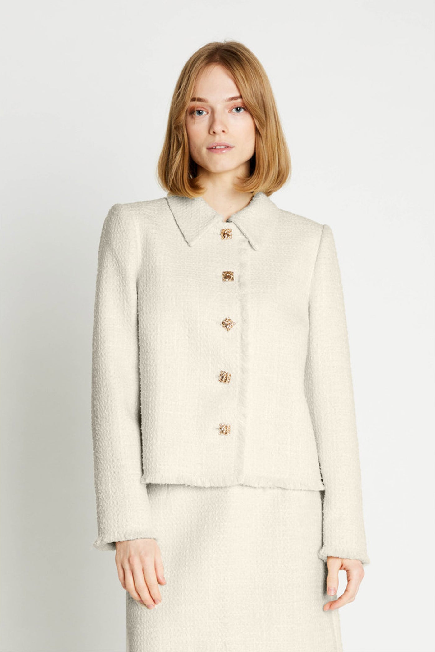 7473 Morgana jacket 02 Off white - RDF158