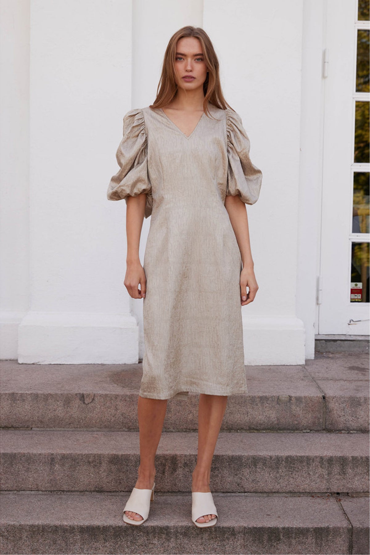 7495 Lyric dress 516 Burnt olive - RDF200