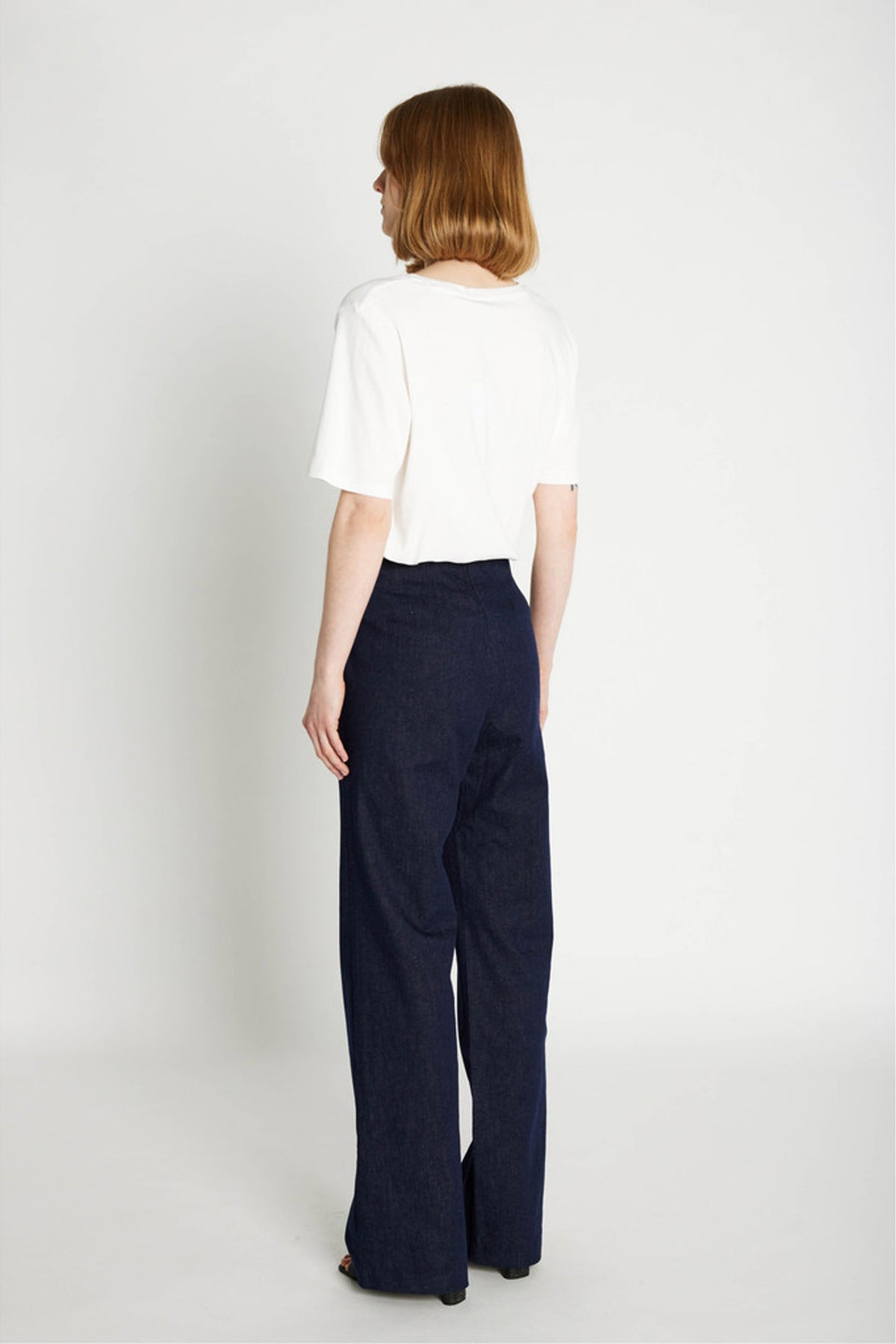 6977 Olana wide pants 200 Blue denim - RDF216