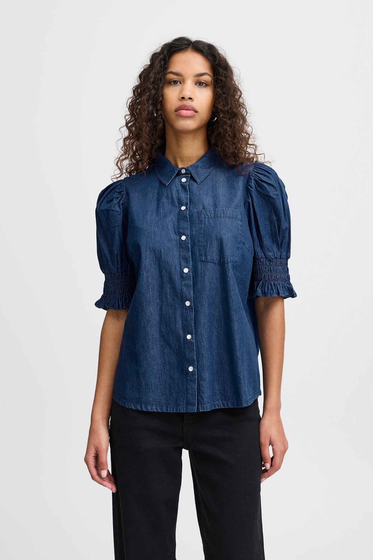 IHBORGIE SH Washed dark blue - 20121302