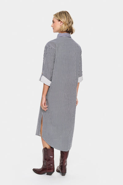 ZalindaSZ Stripe Shirt Dress Ice Nightsky Stripe Thumbnail