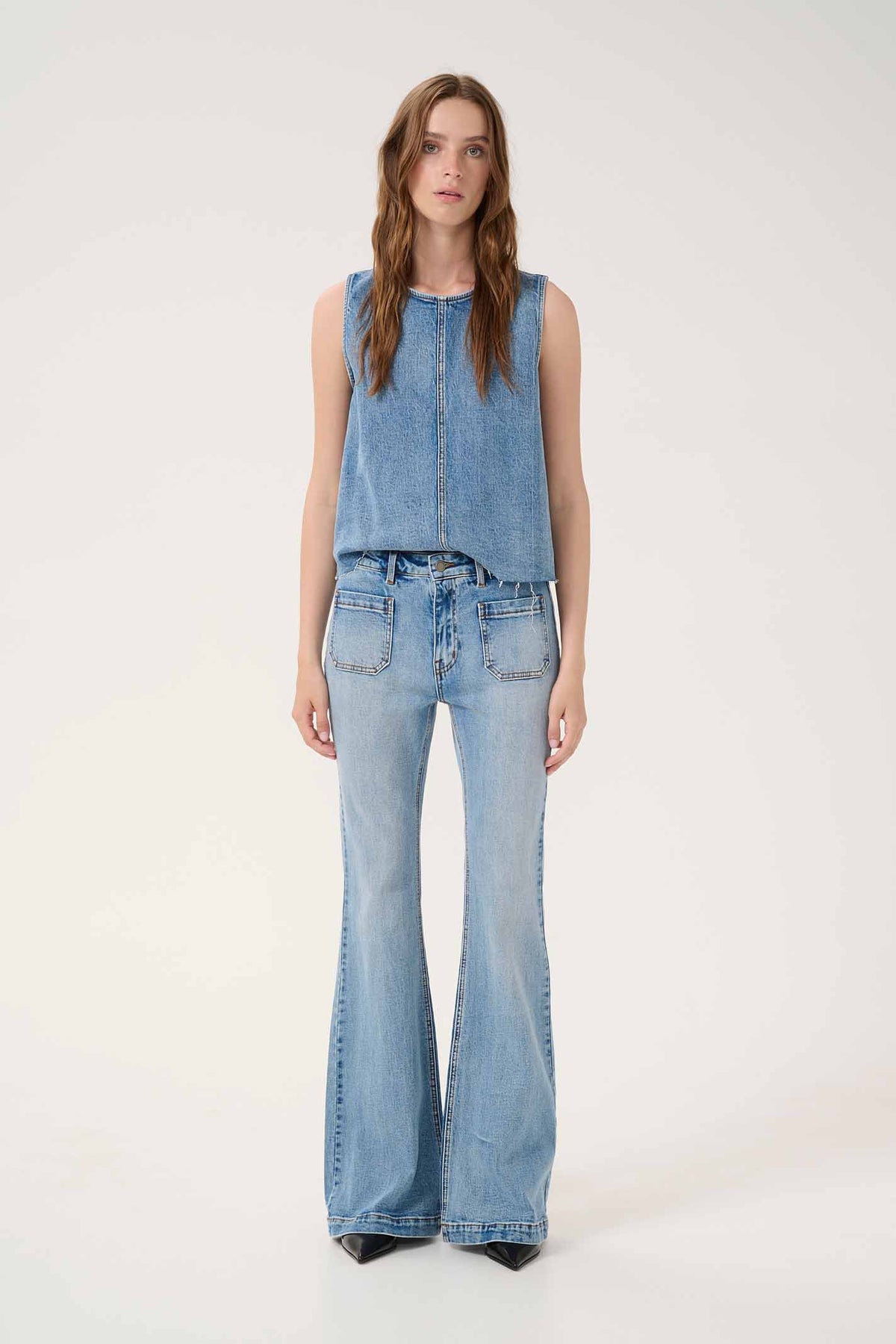 DangoMW 144 High X-Wide Bootcu Light Blue Retro Wash - 10705059