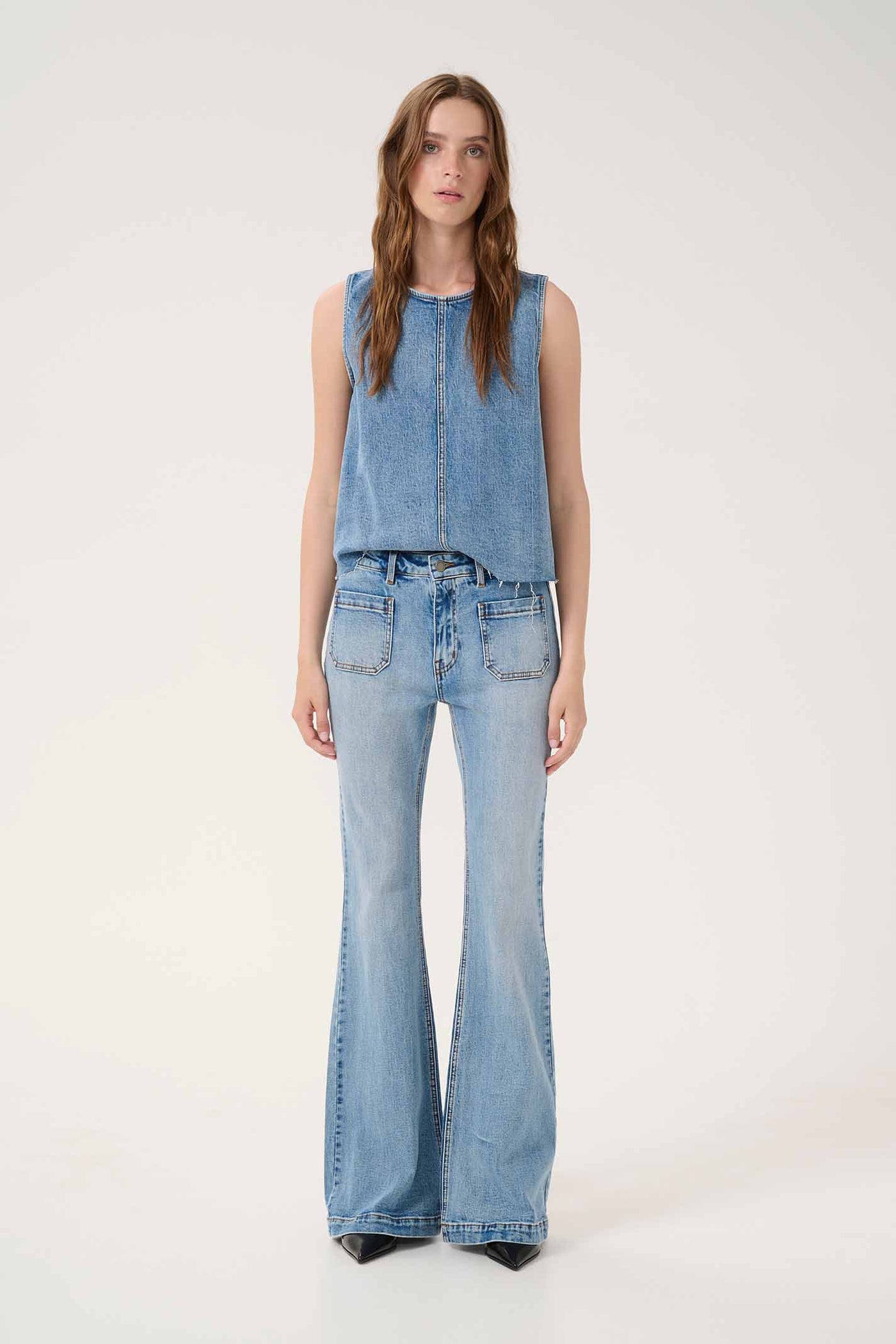 DangoMW 144 High X-Wide Bootcu Light Blue Retro Wash - 10705059