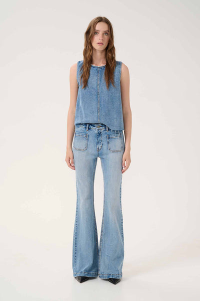 DangoMW 144 High X-Wide Bootcu Light Blue Retro Wash - 10705059 Thumbnail