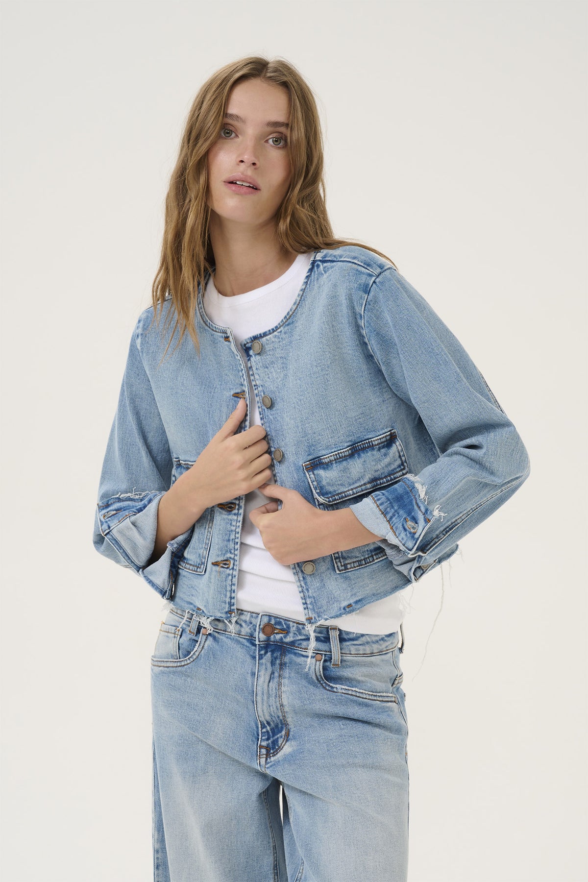 DangoMW 144 Short Jacket Light Blue Retro Wash - 10705060