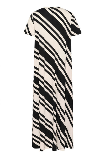 SLAeve Dress SS White and Black Diagonal - 30408198 Thumbnail