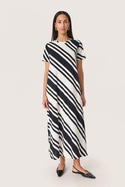 SLAeve Dress SS White and Black Diagonal - 30408198 Thumbnail