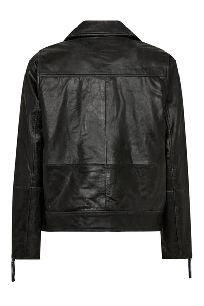 FloydCC Crop Leather Jacket 96-Black - 30299 Thumbnail
