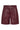 PhoebeCC Leather Pleat Shorts 186-Burgundy - 31458