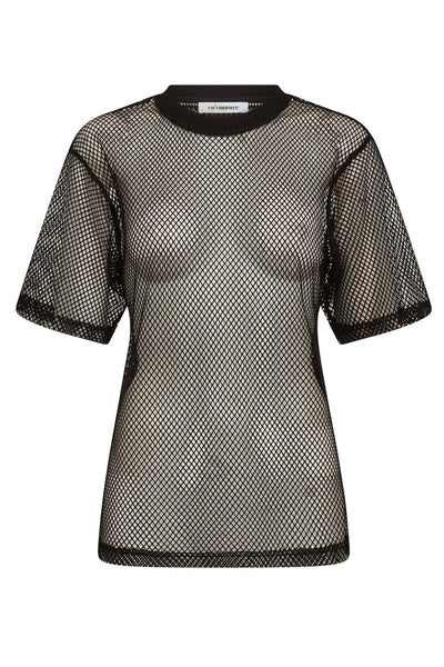 NellyCC Net Oversize Tee 96-Black - 33133 Thumbnail