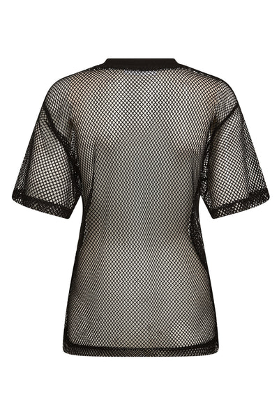 NellyCC Net Oversize Tee 96-Black - 33133 Thumbnail