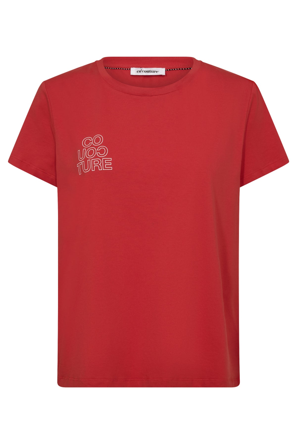 SiaraCC Outline Tee 35811-RedOffWhit - 33139