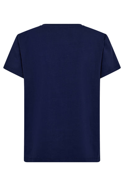 SiaraCC Outline Tee 12040-NavyWhite - 33139 Thumbnail