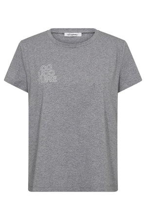 SiaraCC Outline Tee 57-Grey Melan - 33139