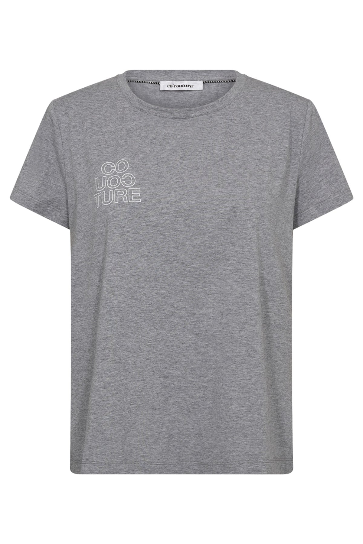 SiaraCC Outline Tee 57-Grey Melan - 33139