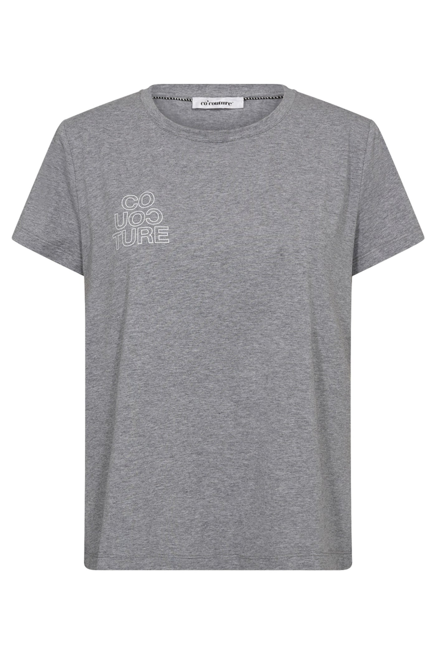 SiaraCC Outline Tee 57-Grey Melan - 33139