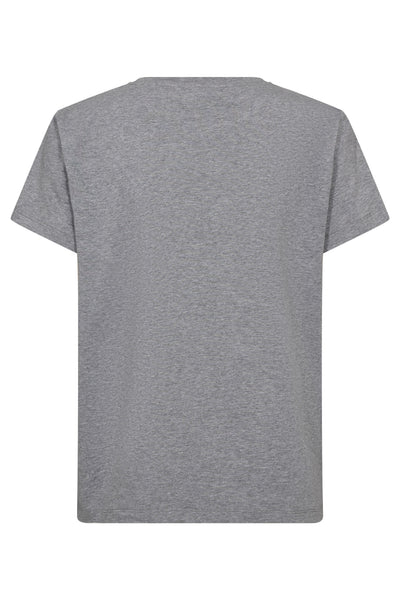 SiaraCC Outline Tee 57-Grey Melan - 33139 Thumbnail
